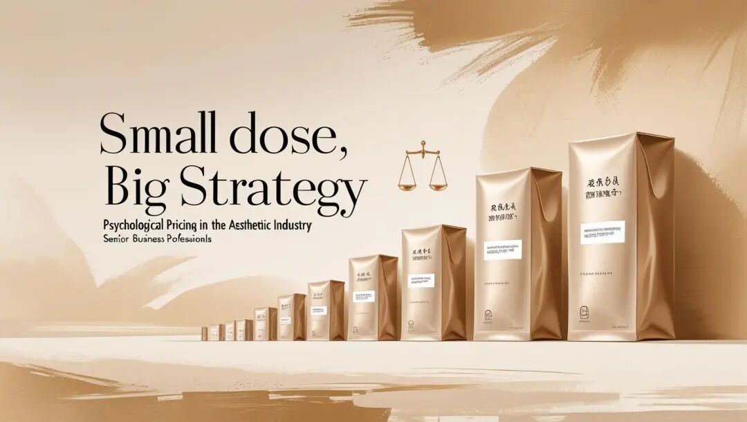 @Small dose, big strategy: key visual for this piece on psychological pricing of small-dose medical-aesthetics products